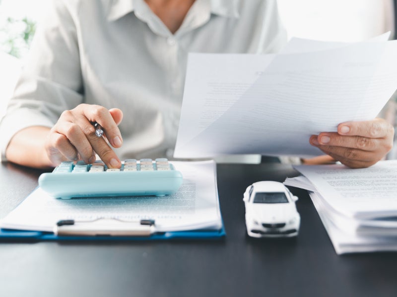 Finance specialist working on documentation