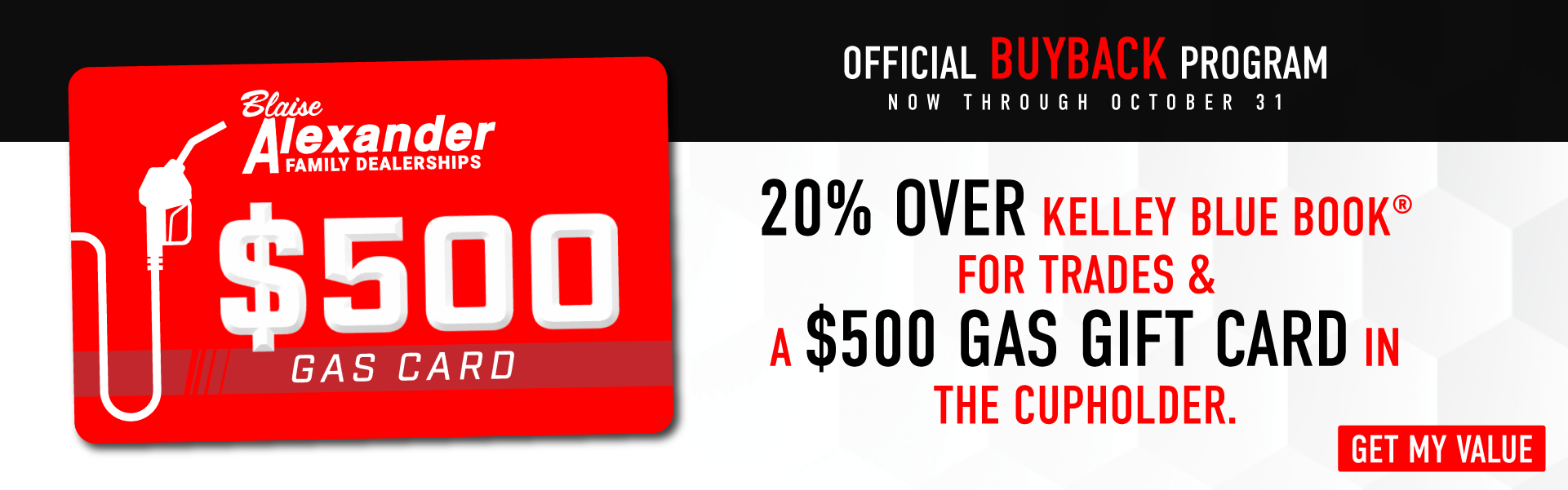 Official Buy Back Program Now Through October 31st